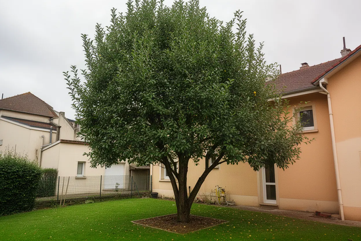 Branches éclaircies près d’une toiture à Maxéville