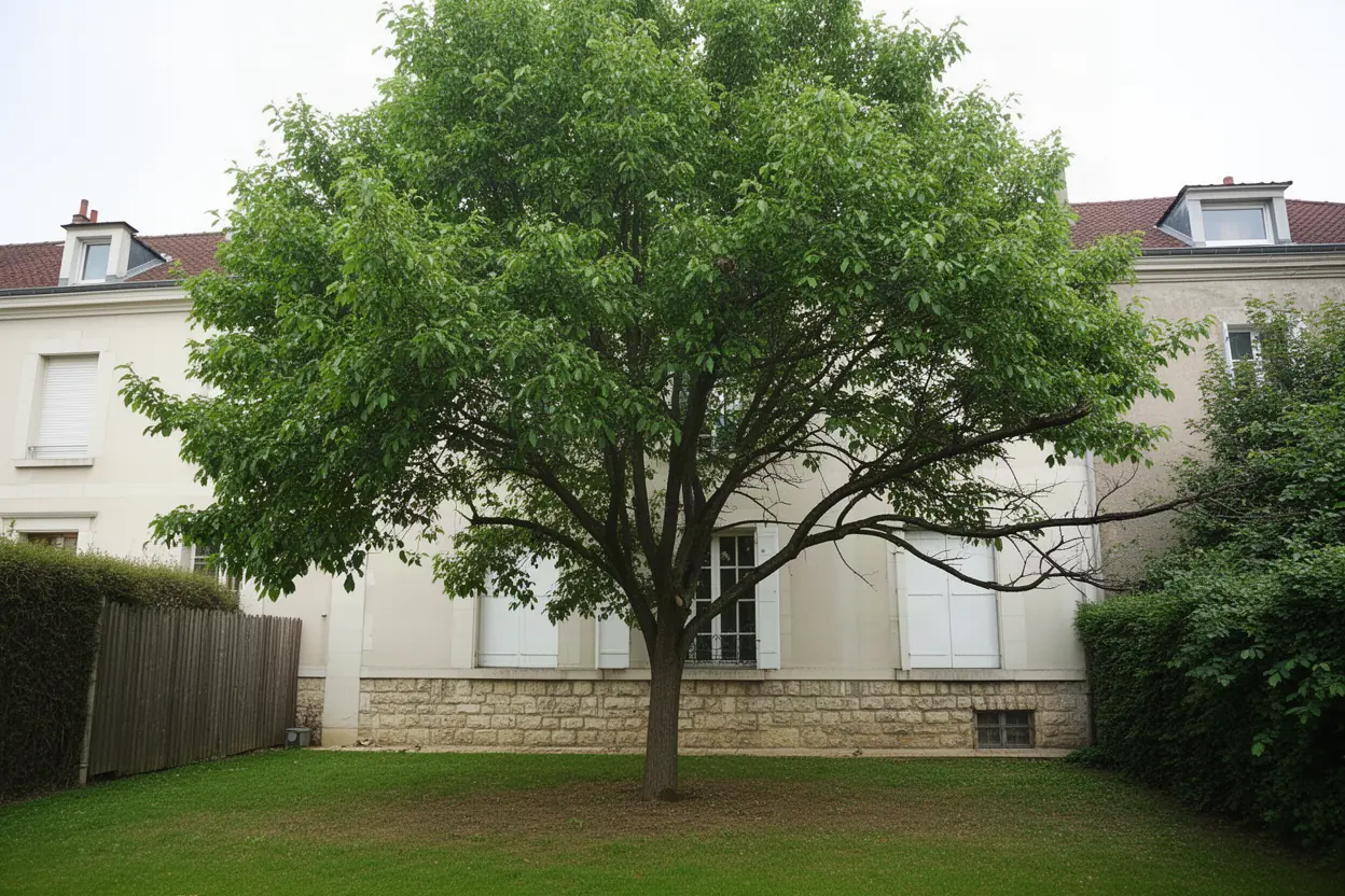 Arbre avant taille douce dans un jardin à Nancy