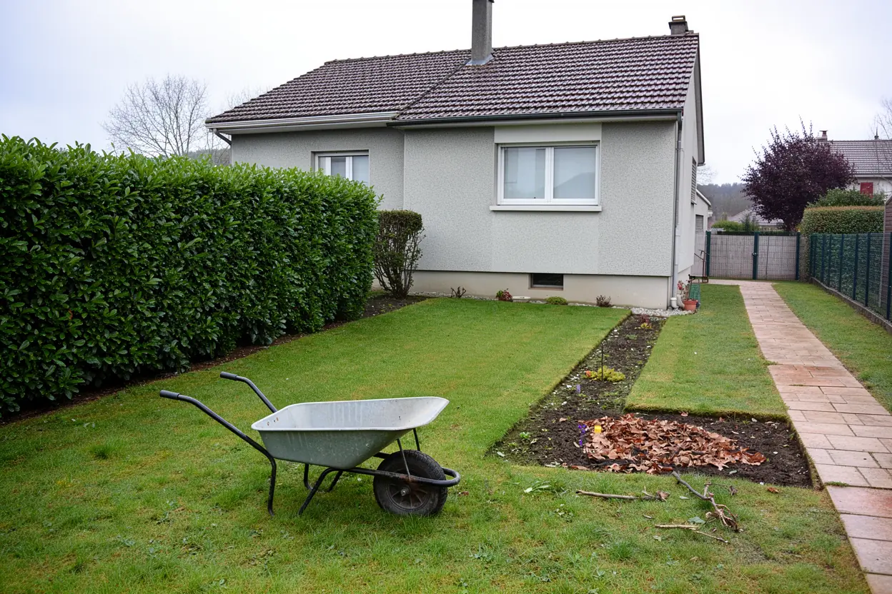 Jardin de Tomblaine nettoyé après collecte des branches tombées